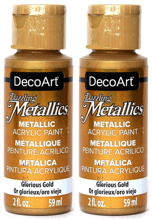 Dazzling Metallics Acrylic Paint 2oz-Glorious Gold...