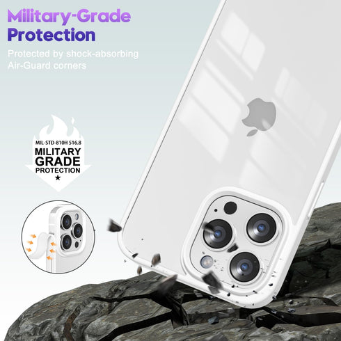 oakxco Thin Slim Clear case for iPhone 15 Pro Max, Transparent Hybrid Hard Shell Plastic & Soft Silicone Rubber Bumper, Non-Yellow Acrylic Protect...