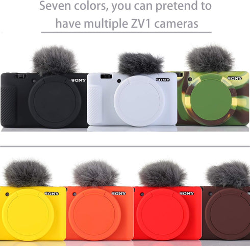 Camera Case for Sony ZV-1, ZV1 Camera Case Digital Camera Anti-Scratch Slim Fit Soft DSLR Camera Sleeve with ZV1 Screen Protector for Sony ZV-1 (B...