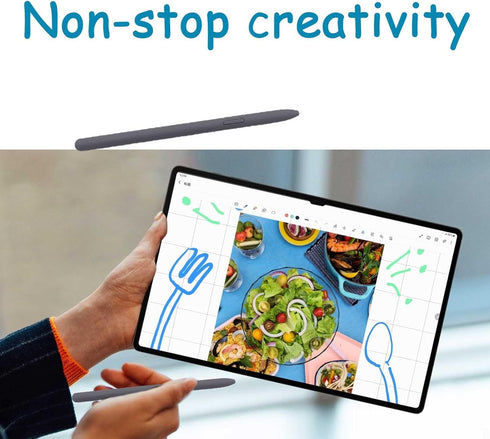 Tab S9 FE S Pen for Samsung Galaxy Tab S9 FE Stylus Pen/ S9 FE+ Pen / S9 /S9 FE Plus/ S9+ S Pen with Nibs Replacement Stylus,WithoutBluetooth(Grey...