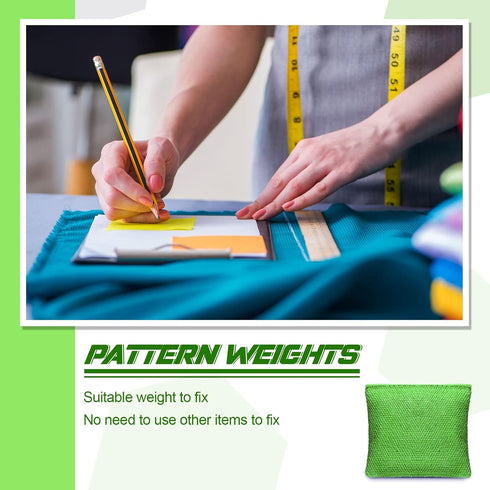 6 Pieces Pattern Weights Fabric Sewing Weight Dressmaking Cloth Weight Canvas Filled Steel Ball Weight Samples Cutting Weight for Sewing Accessori...