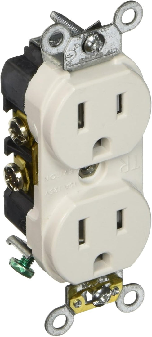 Leviton 131-TBR15-00W 15A Tamp Resis Outlet, White...