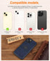 PULUZ Compatible with iPhone 15 Case?Leather Texture Stitching Phone Case is Slim and Lightweight for Your Phone All-Round Protection(Blue)......