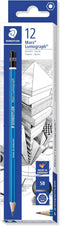 STAEDTLER Mars Lumograph 5B Graphite Art Drawing Pencil, Soft, Break-Resistant Bonded Lead, 12 Pack, 100-5B...