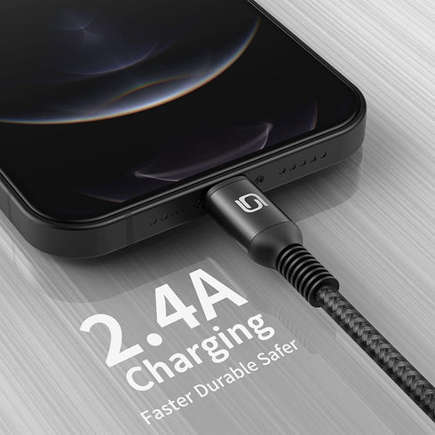 iPhone Charger Cable 10ft, 3Pack MFi Certified Extra Long Lightning Cable 10 Foot Fast Charging Cord Durable Nylon Braided USB Cable for iPhone 14...