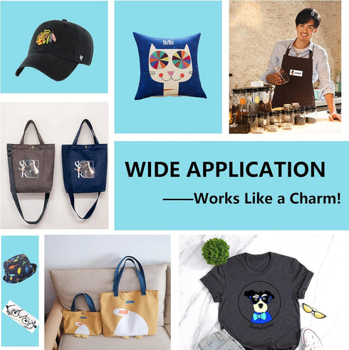 HTVRONT Sublimation HTV for Dark Fabric/Light Fabric - Matte Sublimation Vinyl 12" X 5FT - Sublimation Blanks for Sublimation Shirts/Bag/Hat/Pillo...