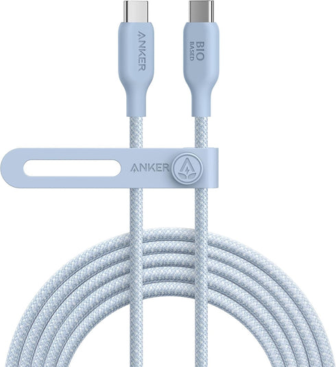 Anker USB C to USB C Cable (240W, 10ft), Bio-Braided USB C Charger Cable Fast Charge for iPhone 15/15 Pro, MacBook Pro 2020, iPad Pro 2020, iPad A...