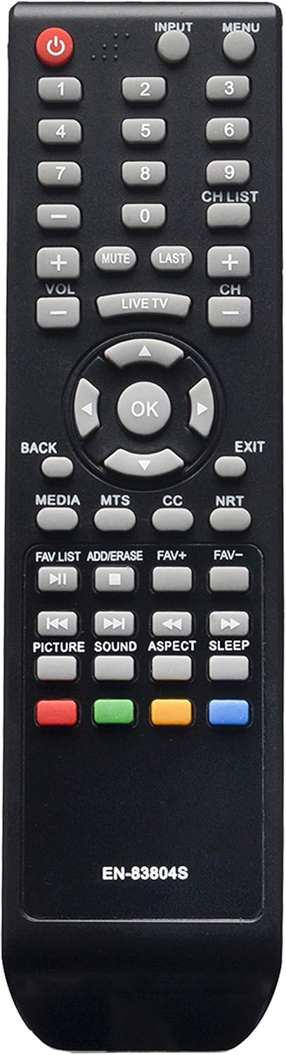 EN-83804S Replaced Remote Compatible with Sharp TV LC-40P3000U LC40P3000U LC-43Q3000U LC43Q3000U LC-65Q6020U LC-40Q3080U LC40Q3080U LC40-Q3070U LC...