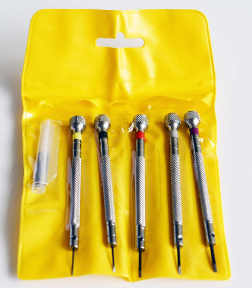 Screwdriver Set - 5 PCS Screwdrivers with 5 Extra Replace Blades for Watch Repair,Jewelry Work,Electronics Repair...