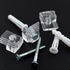 Mirror Hanging Kit, 20 Pieces Clear Plastic Mirror Holder Clips with Mounting Screws and Rawl Plugs...