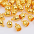 Aylifu 50pcs Golden Plated Glue-in Barrel End Caps Tassel End Caps Clasps Connectors Leather Cord Findings Kit for DIY Art Tassel Necklace Jewelry...