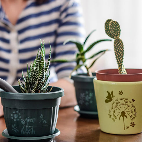 16 Sets Flower Stencils for Painting on Wood, 168 pcs Small Plants Including Flower Grass Birds Butterfly Bee Reusable Templates for Scrapbooking ...