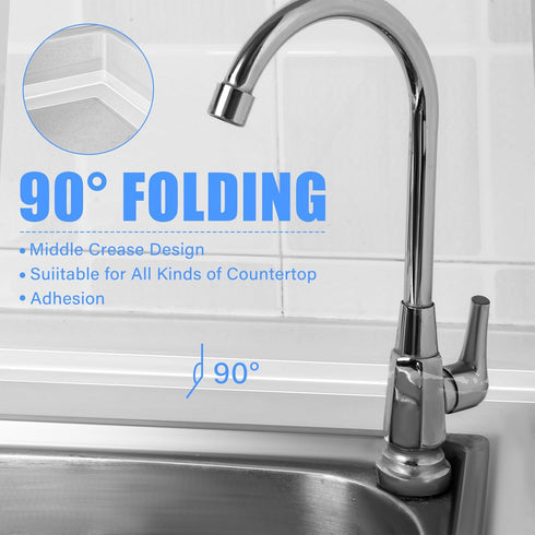 Clear Caulk Tape 10.5' x 1.5'' Waterproof Self Adhesive Caulk Strip Bathtub Sealant Tape Caulking Tape Sealing Strip Oil Proof Bathroom Caulk for ...