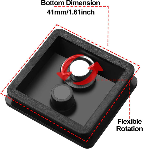 TOODOO 2 Pieces 41mm QR Release Plate Camera Tripod Ball Head Quick Release Plate Replacement Compatible with Ambico V0552 V0554, Sunpak 7500 Pro ...