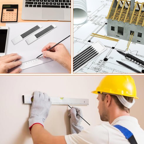 30 Pieces 2.8 mm Pencil Lead Mechanical Carpenter Pencil Pica Dry Pencil Refills Woodworking Pencils for Woodworking Scriber Marking Architect Dra...