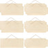 10 Pcs Unfinished Hanging Wood Sign 9. 8 x 3. 9 Inch Blank Wooden Signs Rectangle Plaque Wooden Slices Banners with Ropes for Painting Writing DIY...