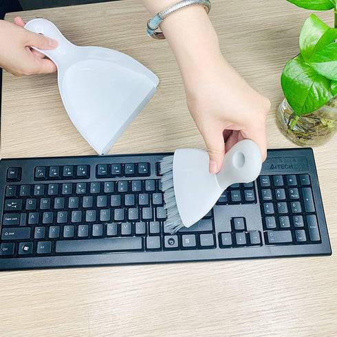 Dust pan Broom Brush Dustpan - Dustpan and Brush Set,Mini dust Pans with Brush,Dust Pan and Brush Set for Table, Key Board, Cat, Dog and Other Pet...