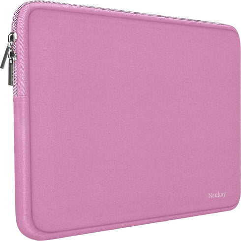 Naukay 15.6 Inch Laptop Sleeve,Resistant Neoprene Laptop Sleeve/Notebook Computer Pocket Case/Tablet Briefcase Carrying Bag - (pink)...