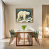 Posterizer 1 pcs-polar bear in snowy winter scene-oil painting style -2-Art for Animal Lovers-Landscape & Nature Art-Decor for Home & Office- unfr...