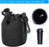 PATIKIL Camera Lens Bag, 4 Pcs 3.1" ID x 3.9" H Drawstring Lens Pouch with Thick Protective Neoprene, Lens Case for DSLR Camera Lens, Water Coffee...