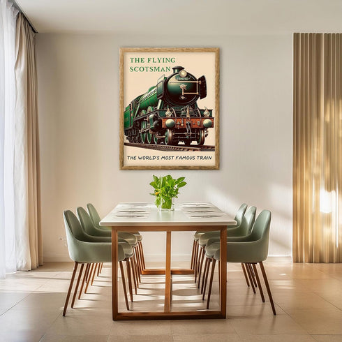 Posterizer 1 pcs-The World's Most Famous Train-Travel Scotland-Adventure Wall Art-GIft for Men Women Teens-Decor for Home & Office- unframed wall ...