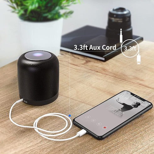 (Apple MFi Certified) iPhone AUX Cord for iPhone,Lightning to 1/8 Inch Audio Cable,3.3ft, Headphone Jack Adapter Male Aux Stereo Audio Cable Compa...