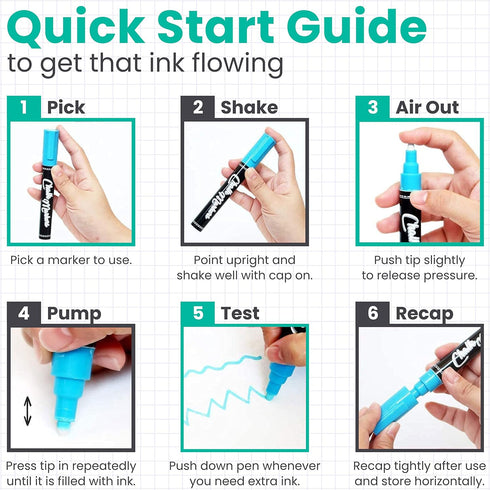 Extra Fine Tip Liquid Chalk Markers (10 Pack) with Gold & Silver - Erasable Dry Erase Marker Pens for Blackboard, Windows, Chalkboard Signs, Bistr...