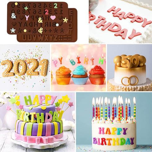 Breakable Heart Mold Set for Chocolate, Heart Silicone Molds with Hammers and Dropper, Letter Mold and Number Chocolate Molds for Valentine Candy ...