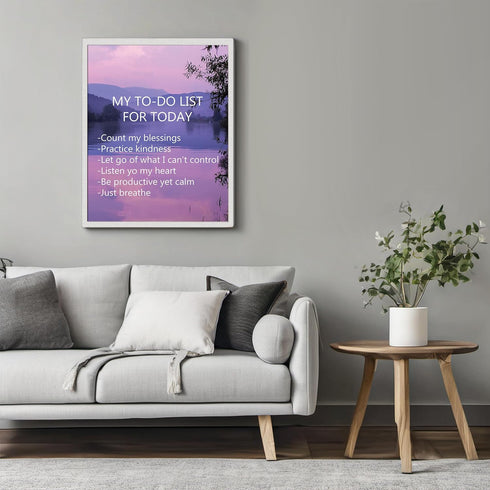 Posterizer 1 pcs-kind reminders-purple girly aesthetic-Quotes and Poems-Motivational & Inspirational Art-Gift for Men Women Entrepreneur Teens- UN...