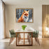 Posterizer 1 pcs-cute red fox in snowy nature in oil painting style-1-Art for Animal Lovers-Landscape & Nature Art-Decor for Home & Office- unfram...