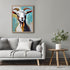 Posterizer 1 pcs- white and brown majestic goat-chic decor-Art for Animal Lovers-Abstract & Modern Art- Decor for Home & Office- unframed wall art...