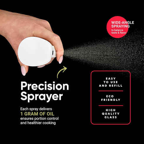 Olive Oil Sprayer For Cooking - Glass 200ml Olive Oil Spray Bottle For Oil Portion Control - Kitchen accessories Gadgets Oil Mister Spray Bottle F...
