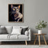 Posterizer 1 pcs-beautiful cat-kitty in the house art 2-Art for Animal Lovers Gift for Men Women Entrepreneur Teens Decor for Home & Office- unf...