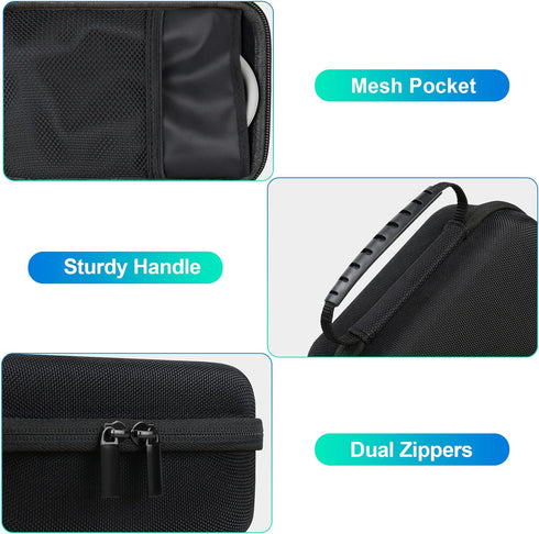 BOVKE Carrying Case for iHealth Track Smart Upper Arm Blood Pressure Monitor, iHealth Bluetooth Blood Pressure Machine Case, Black...