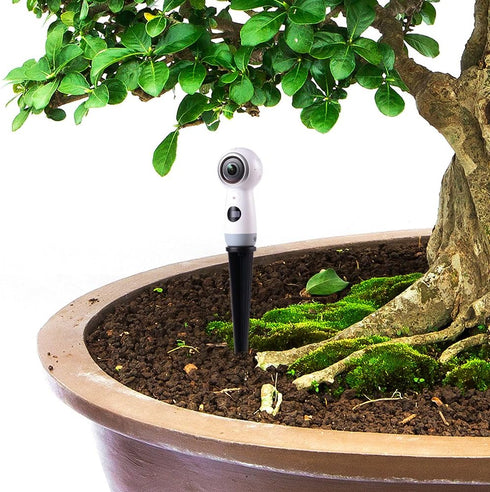 Spike Pole Mount Ground Stake for Insta360 One R Samsung Gear 360 2017 Edition Cam,360fly 360° Cam,Ricoh Theta V SC2 M15,LG 360,Nikon Keymission 1...