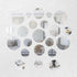 250 Pieces Small Circle Craft Mirror, Mini Round Glass Crafts Mosaic Mirror Tiles for Crafts and DIY Projects Supplies Home Decoration, 0.75 Inch,...