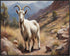 Posterizer 1 pcs- White goat in wilderness-Art for Animal Lovers-Landscape & Nature Art- Gift for Men Women Entrepreneur Teens-Living Room Bedroom...