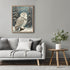 Posterizer 1 pcs-snowy winter scene of a white owl-oil painting style 10-Art for Animal Lovers-Landscape & Nature Art-Decor for Home & Office- unf...