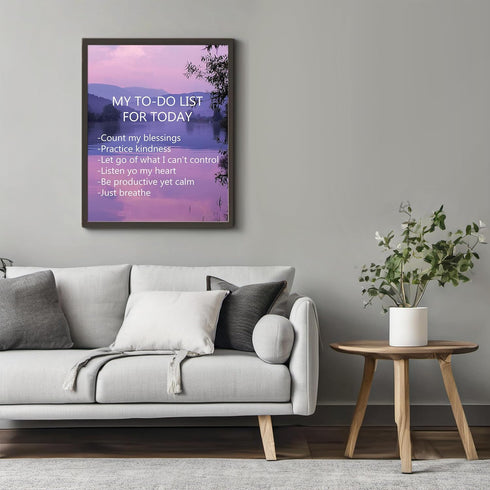 Posterizer 1 pcs-kind reminders-purple girly aesthetic-Quotes and Poems-Motivational & Inspirational Art-Gift for Men Women Entrepreneur Teens- UN...