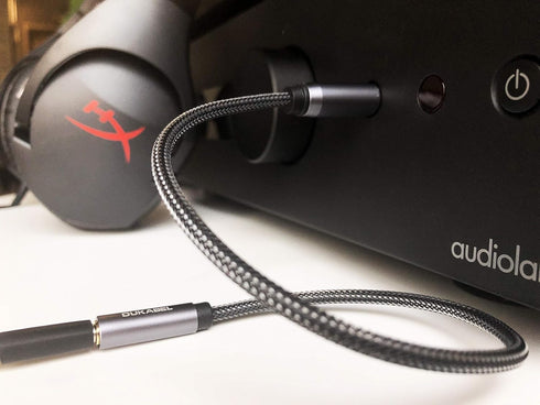 DUKABEL TopSeries Long 1/4'' Male to 1/8'' Female Adapter Cable (16ft/5M) 6.35mm to 3.5mm Phone Audio Connector Quarter Inch Adapter for Mixer Gui...