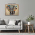 Posterizer 1 pcs- mosaic style abstract beautiful elephant-Art for Animal Lovers-Abstract & Modern Art- Living Room Bedroom Decor- unframed wall a...