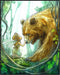 Posterizer 1 pcs-enchanting whimsical fairy and a bear poster 2-Art for Animal Lovers-Kids Room Art-Gift for Daughter, Son, Kids Decor for nursery...