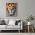 Posterizer 1 pcs- Oil painting style print of a lion-Art for Animal Lovers-Floral Botanical Art- Gift for Men Women Entrepreneur Teens-Living Room...