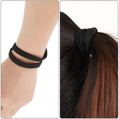 12 Pieces Thin Elastic Sports Headbands Skinny Athletic Hair Bands Yoga Head Band Sweatband for Exercise Yoga Workout Running Soccer, Black...