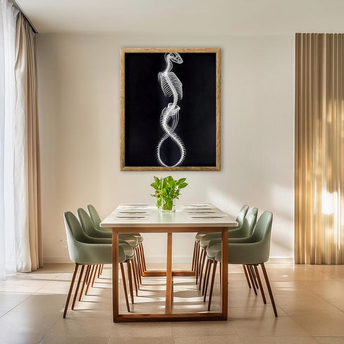 Posterizer 1 pcs-abstract reptile X-ray art -4-Art for Animal Lovers Gift for Steampunk or Goth Fans Living Room Bedroom Decor- unframed wall art...