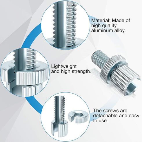 PAGOW 8PCS Screw Metric Clutch Brake Cable Adjuster for Honda Yamaha Kawasaki Suzuki ATV Motorcycle, 8MM Universal Nut Bolts, Silver...