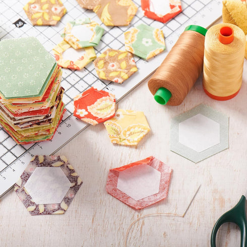 200 Count English Paper Piecing Hexagon 26mm Shapes Paper Quilting Templates Patchwork English Paper Piecing Supplies for Quilting Sewing DIY Craf...