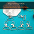 60Pcs Swivel Snap Hooks,Metal Swivel Lanyard Snap Hook for Keychain Lanyard,Crafts Supplies,1” (25 mm) Inside Width...