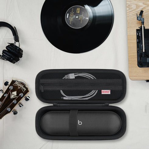 BOVKE Carrying Case Compatible with Beats Pill Wireless Bluetooth Speaker, Beats Pill Portable Speaker Holder Bag with Extra Mesh Pocket for Charg...