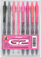 Pilot, G2 Premium Gel Roller Pens, 8 Pack Pouch, Fine Point 0.7 mm, Assorted Pink, Positivity Pack...